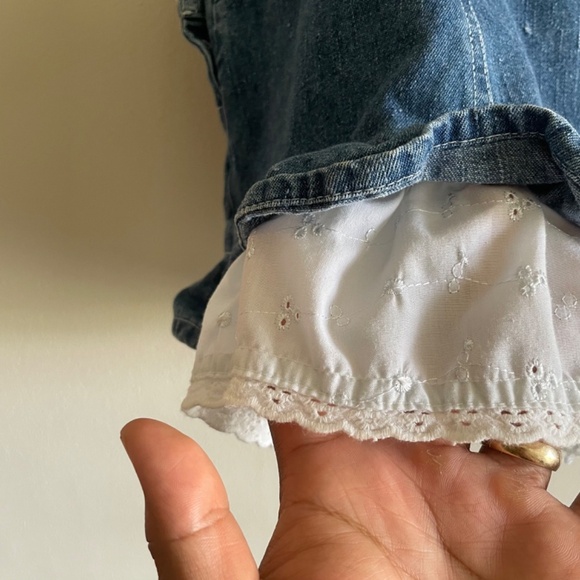 Vintage Strawberry Shortcake Dress 24M Denim Overall Rare Girls Sweet Berry Wear - Picture 2 of 11